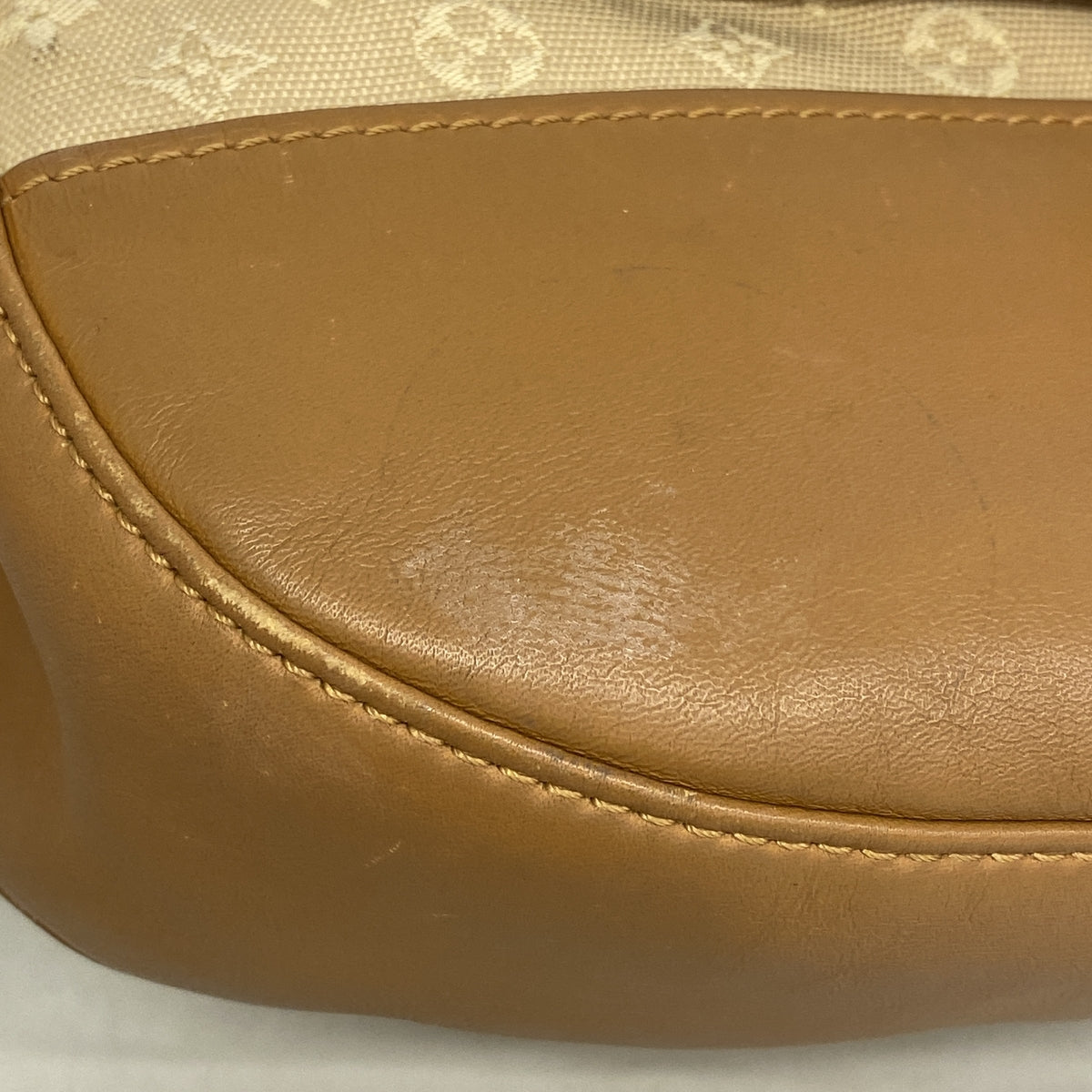 【6id5469】ルイヴィトン ショルダーバッグ モノグラム・ミニ ベランジェール M92674 ベージュ【中古】レディース