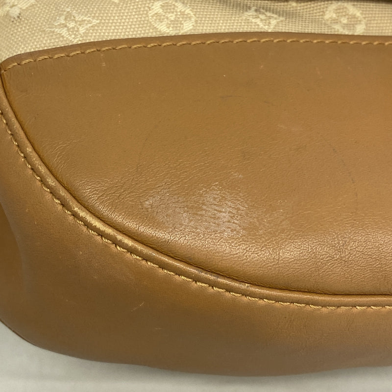 【6id5469】ルイヴィトン ショルダーバッグ モノグラム・ミニ ベランジェール M92674 ベージュ【中古】レディース