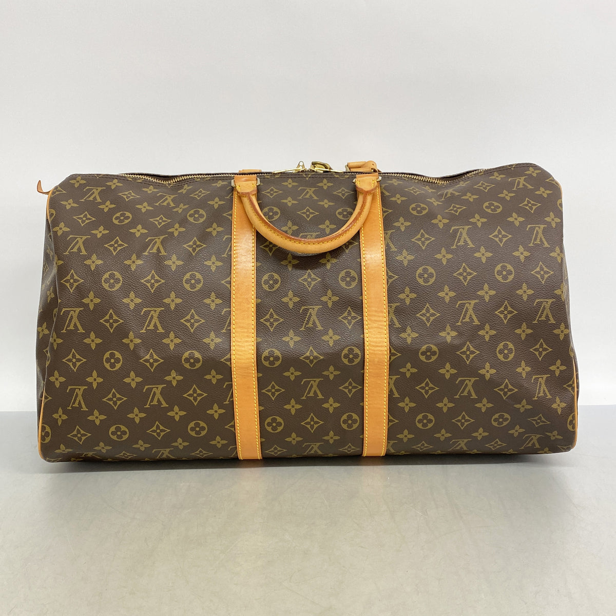 【6id5478】ルイヴィトン ボストンバッグ モノグラム キーポル55 M41424 ブラウン【中古】メンズ レディース ユニセックス
