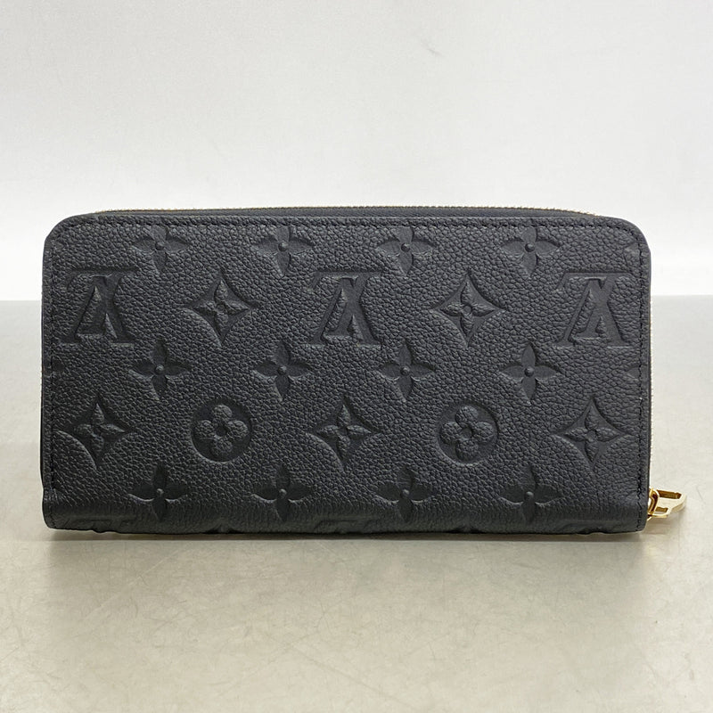 【6id5482】ルイヴィトン 長財布 モノグラム・アンプラント ジッピーウォレット M61864 ノワール【中古】レディース
