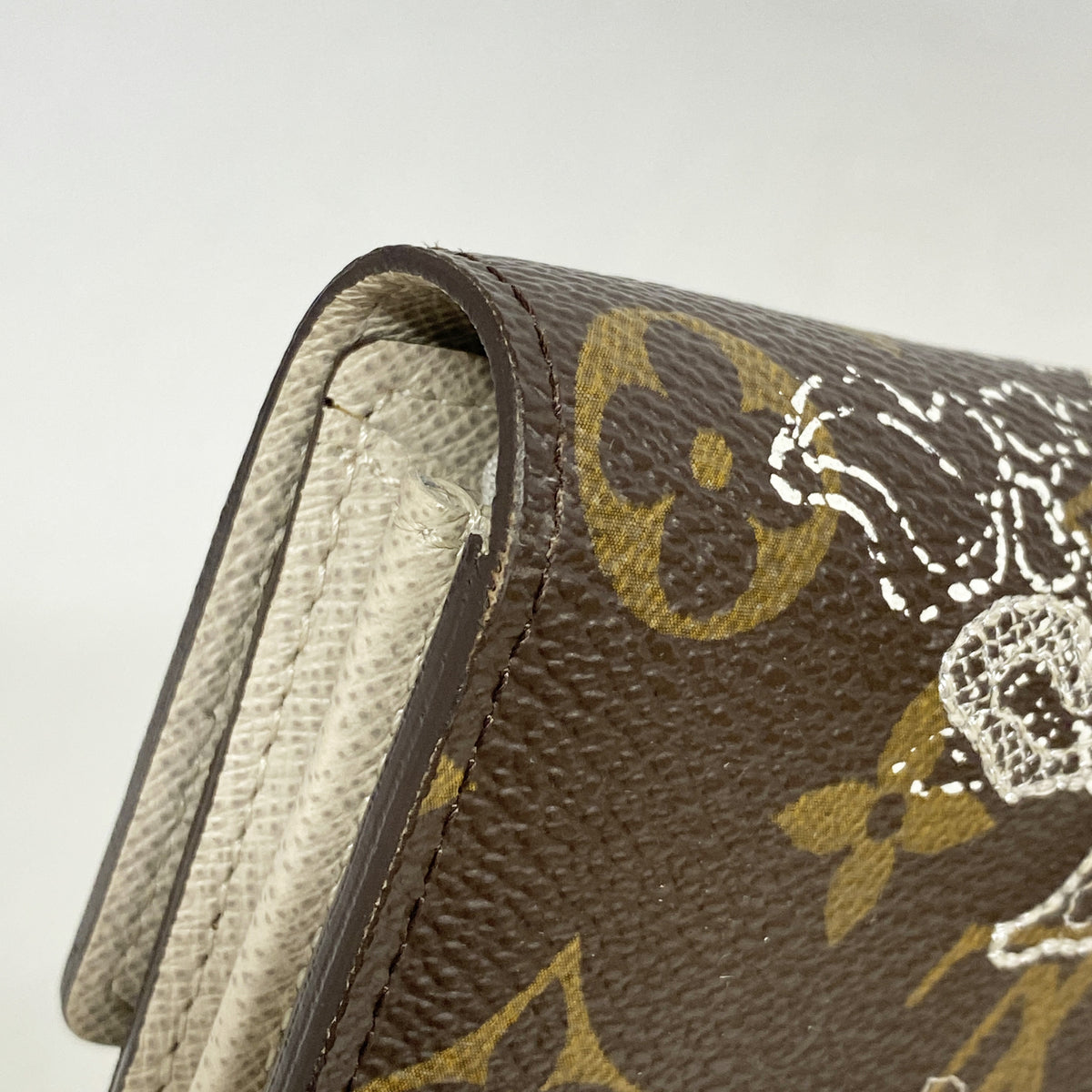 【6id5483】ルイヴィトン 長財布 モノグラム・ダンテェル ポルトフォイユサラ M95390 ブラウン アルジャン【中古】レディース