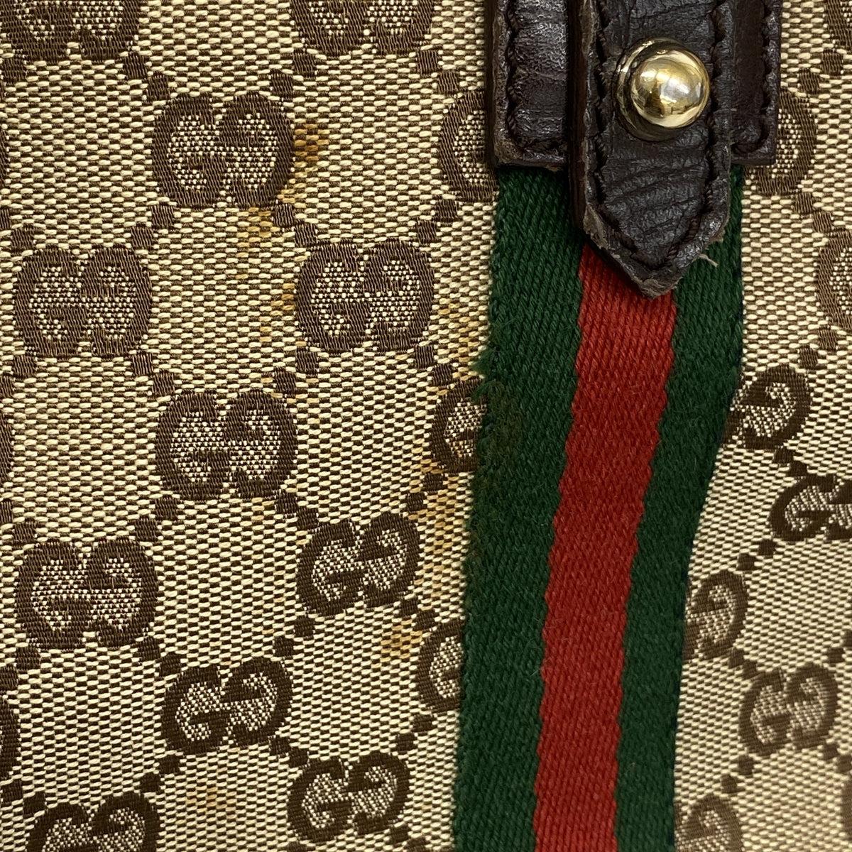 【6id5488】グッチ トートバッグ GGキャンバス 137396 キャンバス ベージュ シャンパンゴールド金具【中古】レディース
