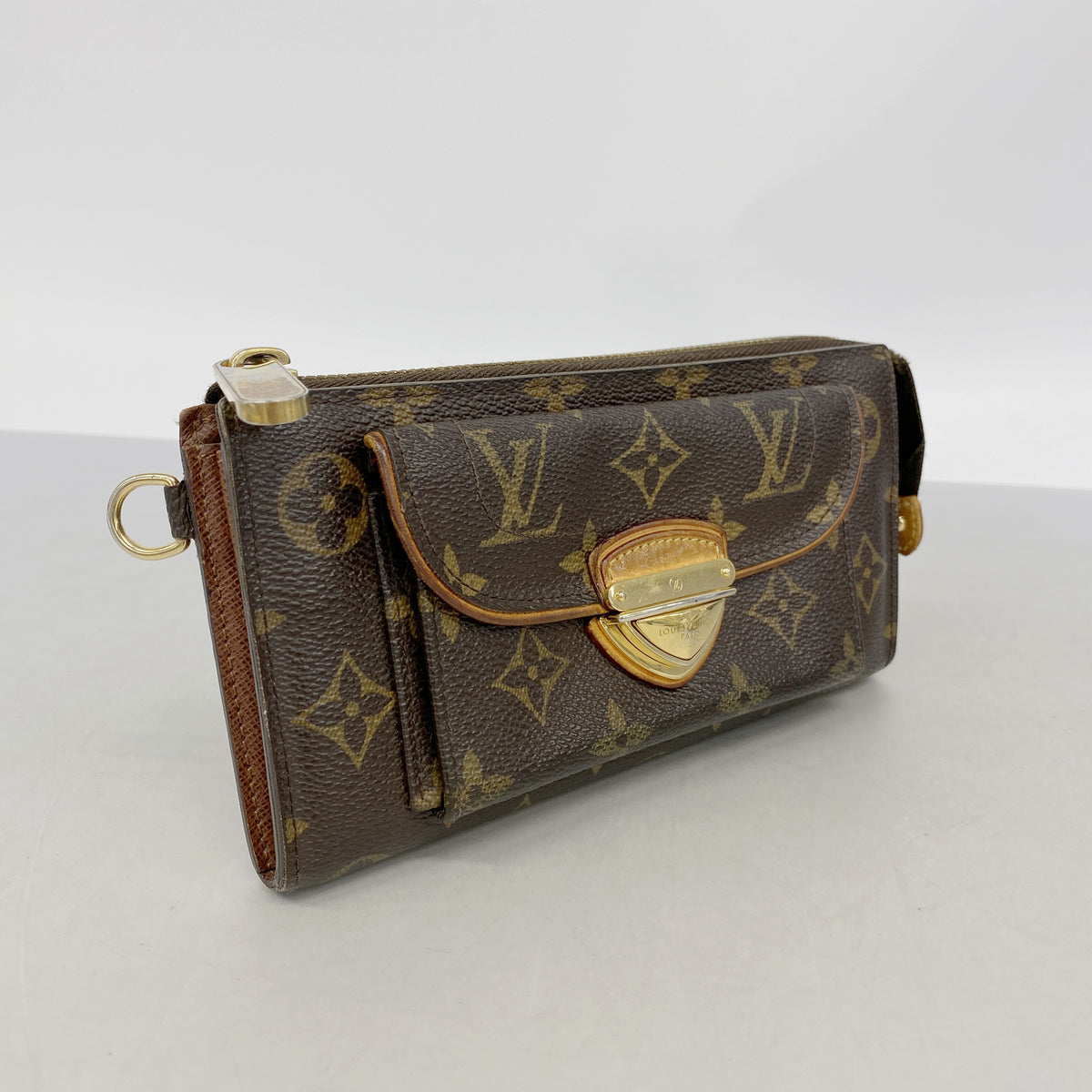 【6id5494】ルイヴィトン 長財布 モノグラム ポルトフォイユアストリッド M61781 ブラウン【中古】レディース