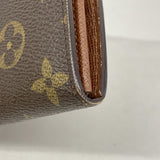【6id5495】ルイヴィトン 財布 モノグラム ポルトモネビエトレゾール M61730 ブラウン【中古】レディース