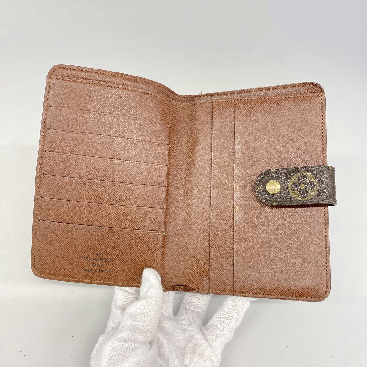 【6id5496】ルイヴィトン 財布 モノグラム ポルトパピエジップ M61207 ブラウン【中古】レディース