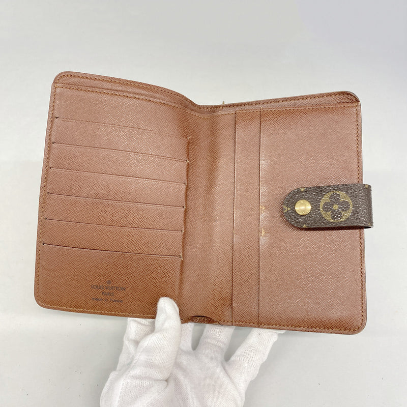 【6id5496】ルイヴィトン 財布 モノグラム ポルトパピエジップ M61207 ブラウン【中古】レディース