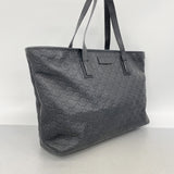【6id5497】グッチ トートバッグ グッチシマ 211137 レザー ブラック シャンパンゴールド金具【中古】レディース