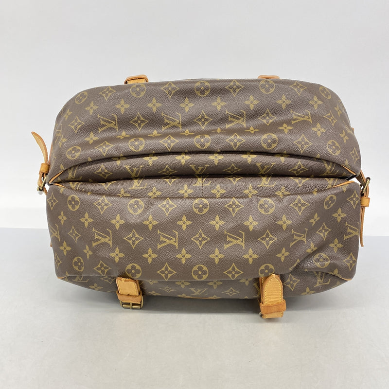 【6id5500】ルイヴィトン ショルダーバッグ モノグラム ソミュール43 M42252 ブラウン【中古】レディース