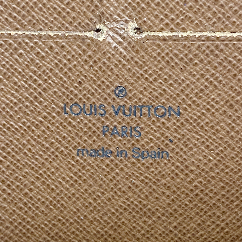 【6id5504】ルイヴィトン 長財布 モノグラム ジッピーウォレット M60017 ブラウン【中古】メンズ レディース ユニセックス