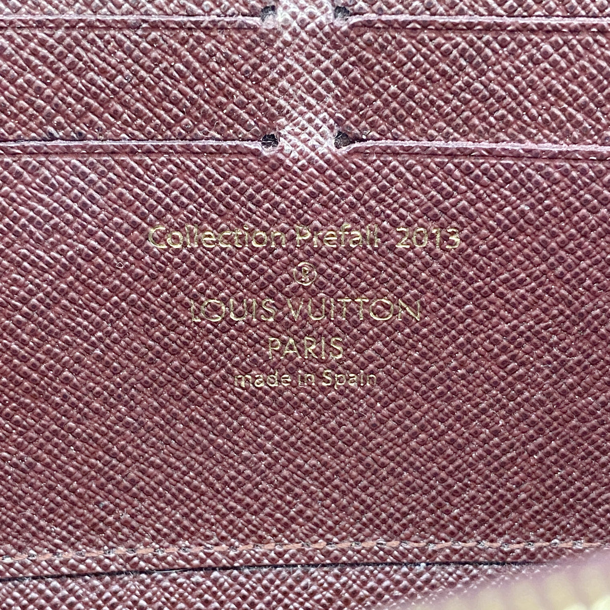 【6id5506】ルイヴィトン 長財布 ダミエ・パイエット ジッピーウォレット N63174 ルージュ【中古】メンズ レディース ユニセックス
