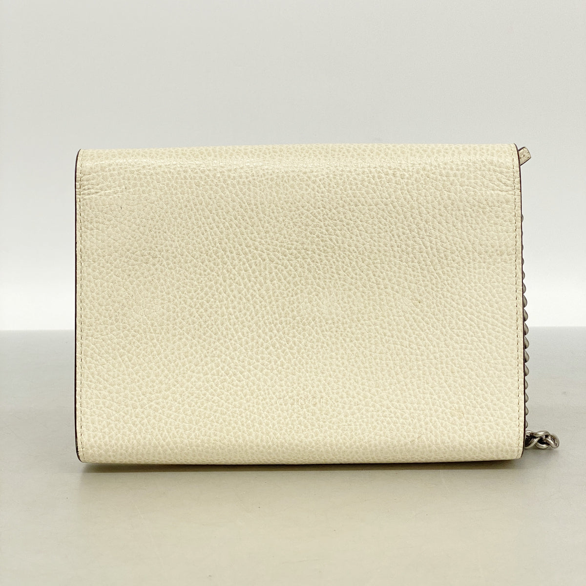 【6id5508】グッチ ショルダーウォレット ディオニュソス 401231 レザー ホワイト シルバー金具【中古】レディース
