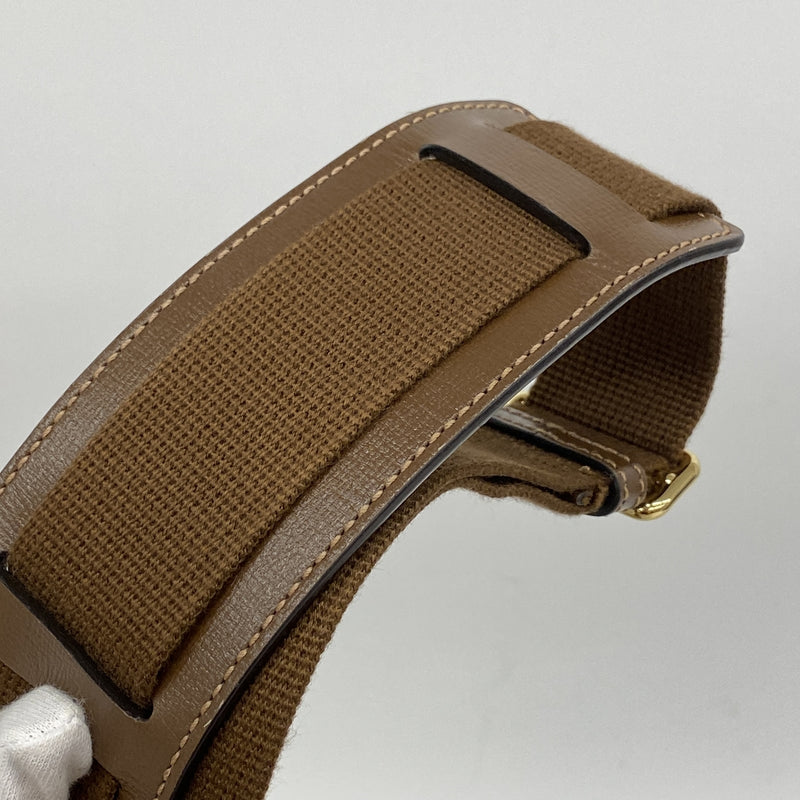 【6id5509】グッチ ショルダーバッグ GGスプリーム インターロッキングG 726833 PVC ベージュ ブラウン ゴールド金具【中古】メンズ