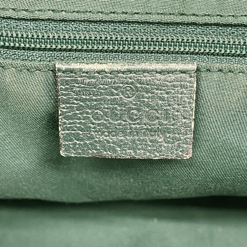 【6id5511】グッチ トートバッグ GGキャンバス/アビー 130739 キャンバス ベージュ グリーン シャンパンゴールド金具【中古】レディース