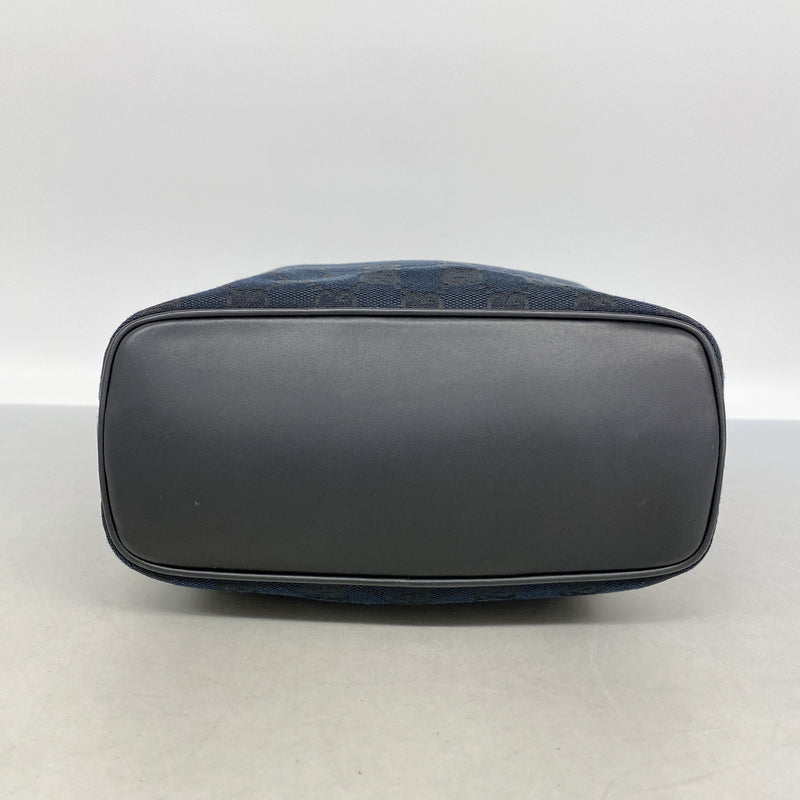 【6id5512】グッチ ショルダーバッグ GGキャンバス 001 4288 キャンバス ブラック シャンパンゴールド金具【中古】レディース