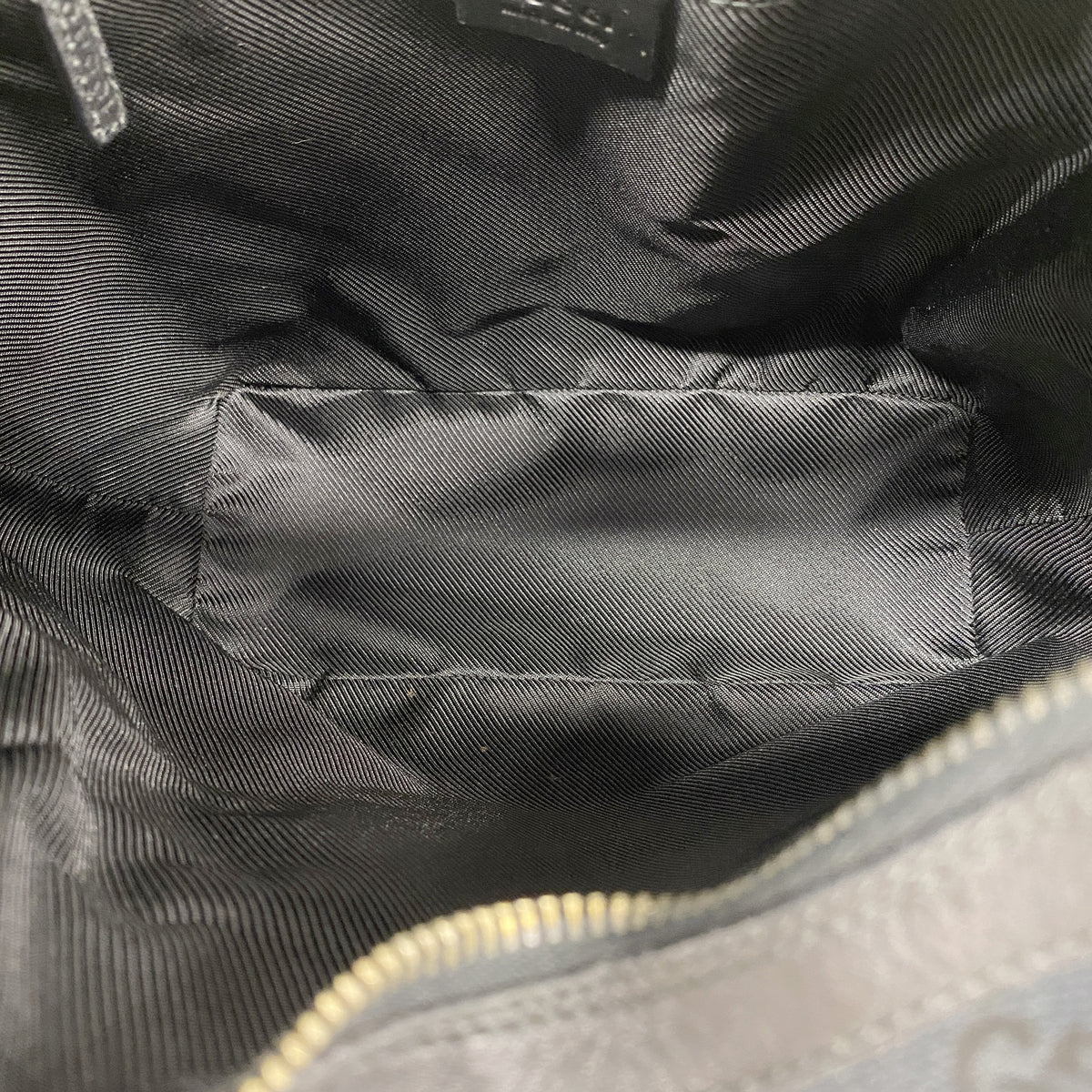 【6id5512】グッチ ショルダーバッグ GGキャンバス 001 4288 キャンバス ブラック シャンパンゴールド金具【中古】レディース