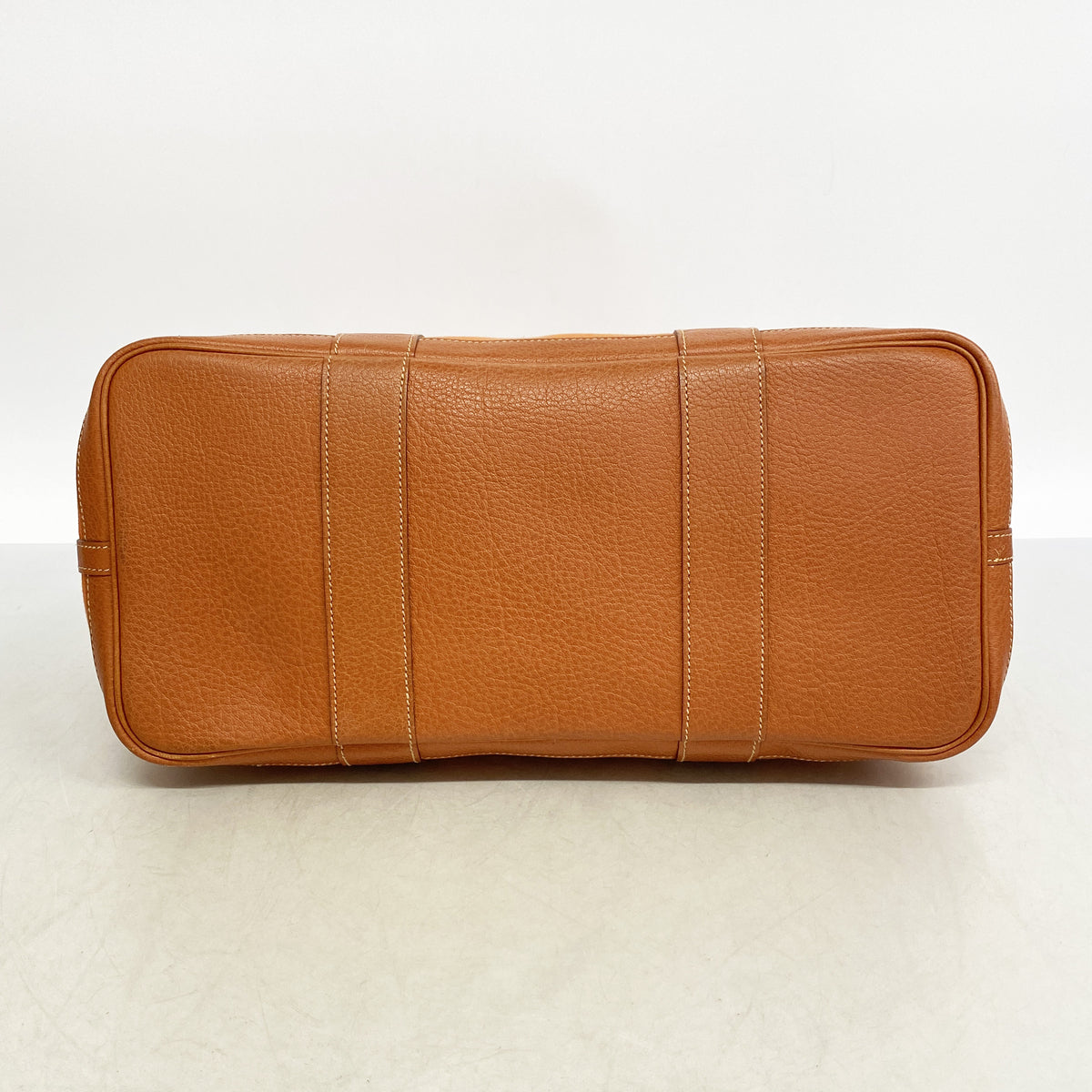 【6id5528】エルメス トートバッグ ガーデンパーティPM トワルオフィシエ オレンジ シルバー金具 □J刻印【中古】レディース