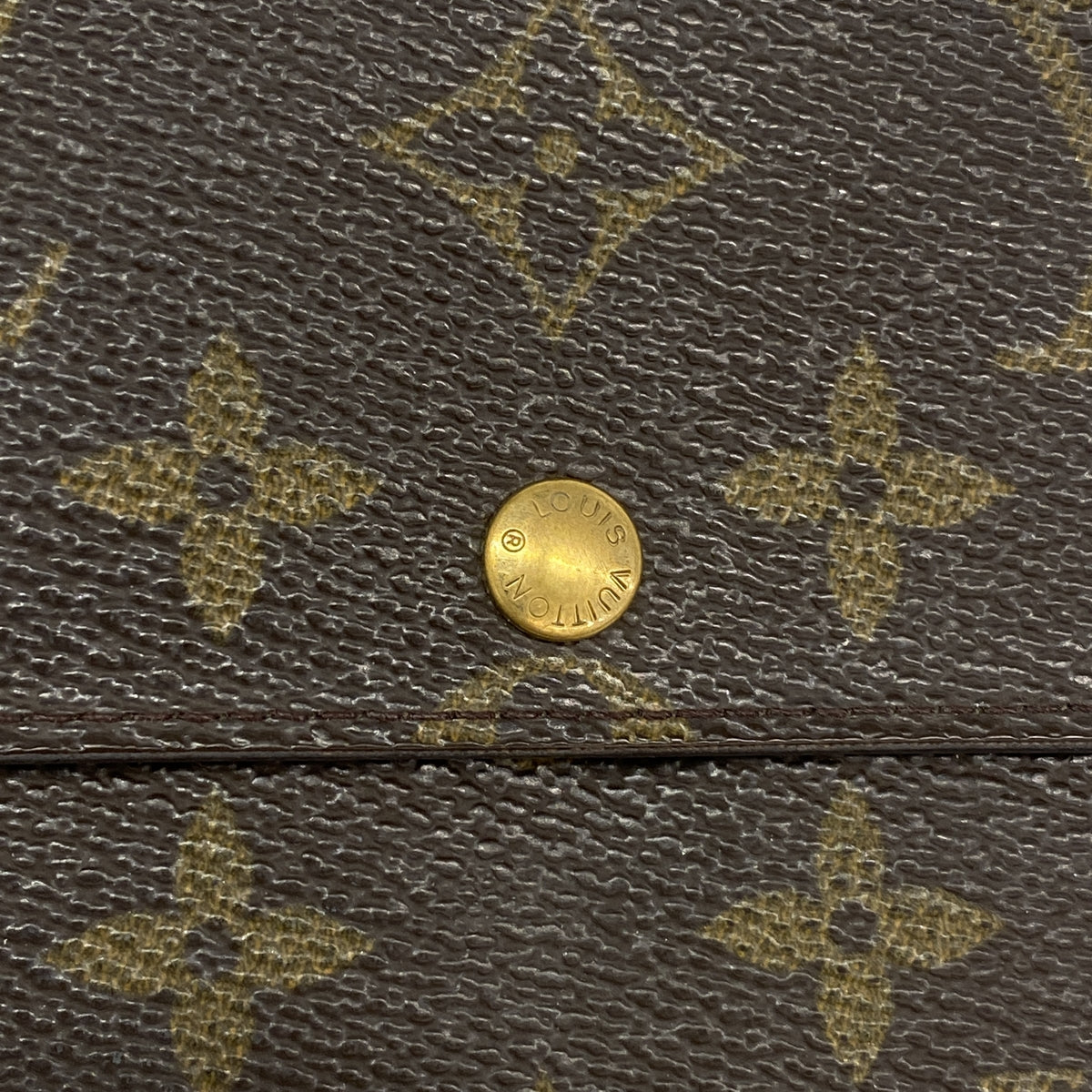 【6id5536】ルイヴィトン 長財布 モノグラム ポシェットポルトモネクレディ M61725 ブラウン【中古】レディース