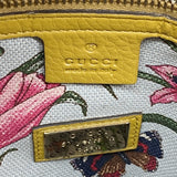 【6id5538】グッチ ハンドバッグ バンブー 336032 レザー イエロー シャンパンゴールド金具【中古】レディース