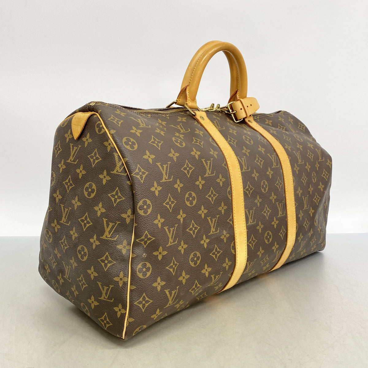 【6id5541】ルイヴィトン ボストンバッグ モノグラム キーポル50 M41426 ブラウン【中古】メンズ レディース ユニセックス