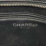 【6id5545】シャネル トートバッグ 復刻トート キャビアスキン ブラック シルバー金具【中古】レディース
