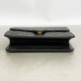 【6id5546】シャネル ショルダーバッグ マトラッセ チェーンショルダー ラムスキン ブラック ゴールド金具【中古】レディース