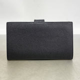 【6id5547】シャネル 長財布 キャビアスキン ブラック ゴールド金具【中古】メンズ レディース ユニセックス