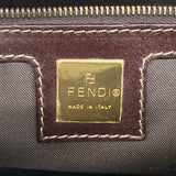 【6id5554】フェンディ ハンドバッグ ズッカ マンマバケット コーティングキャンバス ブラウン ゴールド金具【中古】レディース