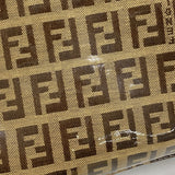 【6id5554】フェンディ ハンドバッグ ズッカ マンマバケット コーティングキャンバス ブラウン ゴールド金具【中古】レディース
