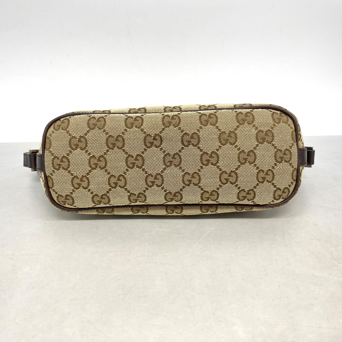 【6id5556】グッチ ショルダーバッグ GGキャンバス/シェリーライン 152610 キャンバス ベージュ シルバー金具【中古】レディース