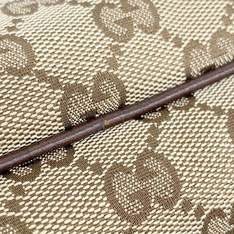【6id5556】グッチ ショルダーバッグ GGキャンバス/シェリーライン 152610 キャンバス ベージュ シルバー金具【中古】レディース