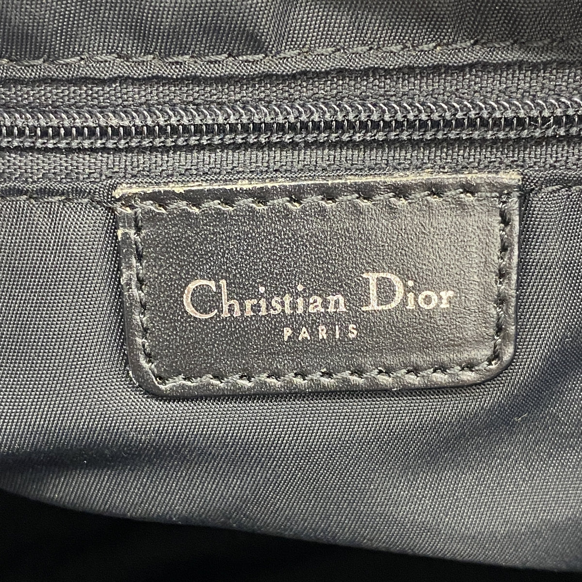 【6id5564-h】クリスチャンディオール ショルダーバッグ トロッター キャンバス ブラック シルバー金具【中古】レディース