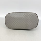 【6id5570】グッチ ハンドバッグ マイクログッチシマ 449654 レザー グレー シャンパンゴールド金具 2wayバッグ【中古】レディース
