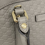 【6id5570】グッチ ハンドバッグ マイクログッチシマ 449654 レザー グレー シャンパンゴールド金具 2wayバッグ【中古】レディース