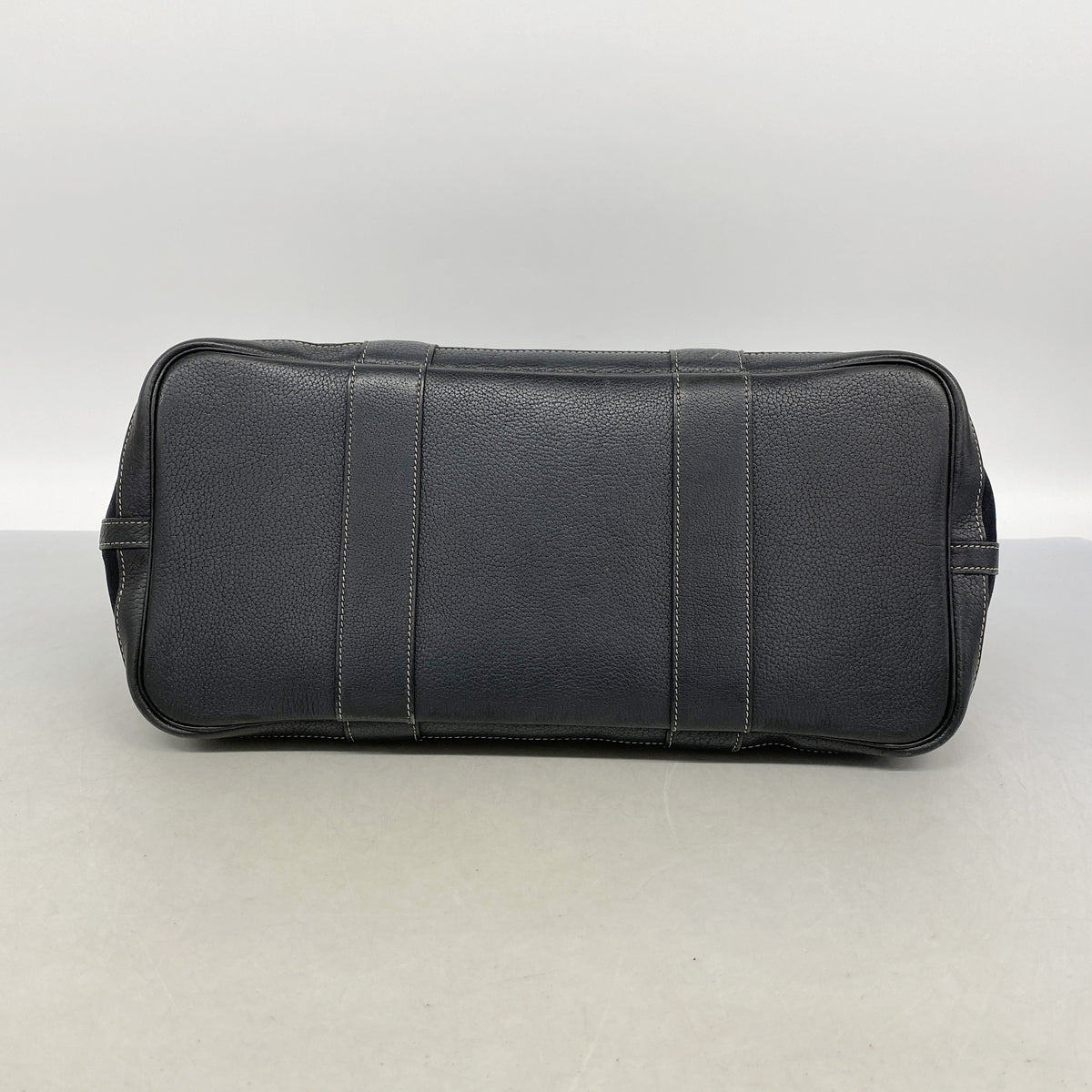 【6id5579-h】エルメス トートバッグ ガーデンパーティPM トワルオフィシエ ブラック シルバー金具 T刻印【中古】レディース