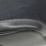 【6id5579-h】エルメス トートバッグ ガーデンパーティPM トワルオフィシエ ブラック シルバー金具 T刻印【中古】レディース