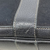 【6id5579-h】エルメス トートバッグ ガーデンパーティPM トワルオフィシエ ブラック シルバー金具 T刻印【中古】レディース