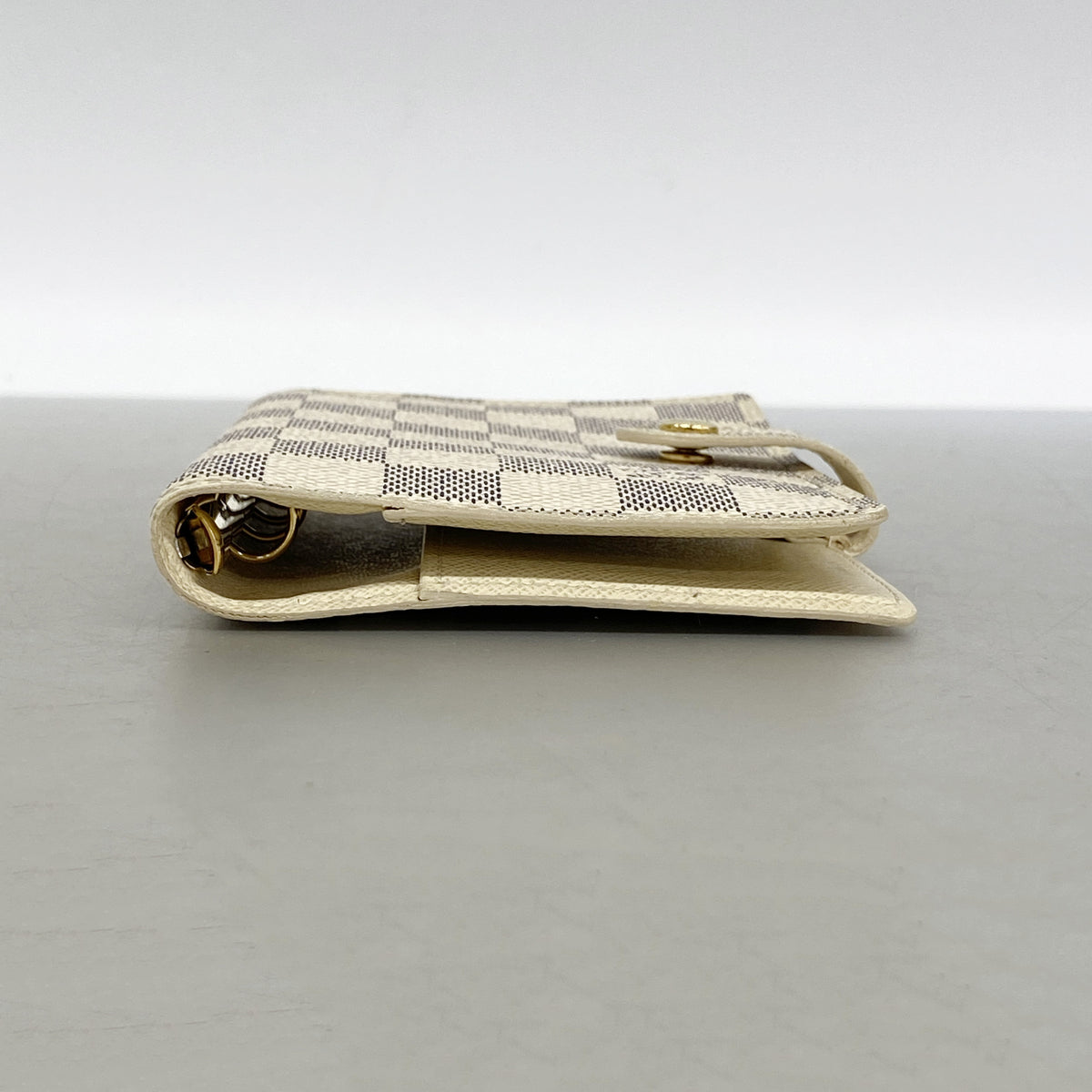 【6id5584】ルイヴィトン 手帳カバー ダミエ・アズール アジェンダPM R20706 ホワイト【中古】レディース
