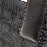 【6id5592】シャネル トートバッグ ニュートラベル ナイロン ブラック シャンパンゴールド金具【中古】レディース