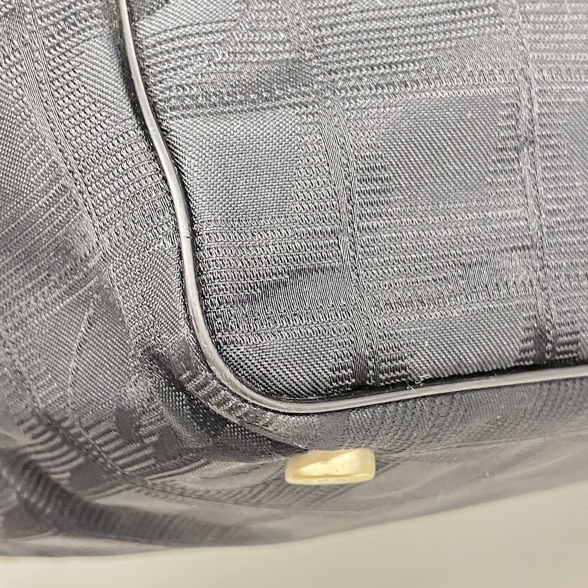 【6id5592】シャネル トートバッグ ニュートラベル ナイロン ブラック シャンパンゴールド金具【中古】レディース