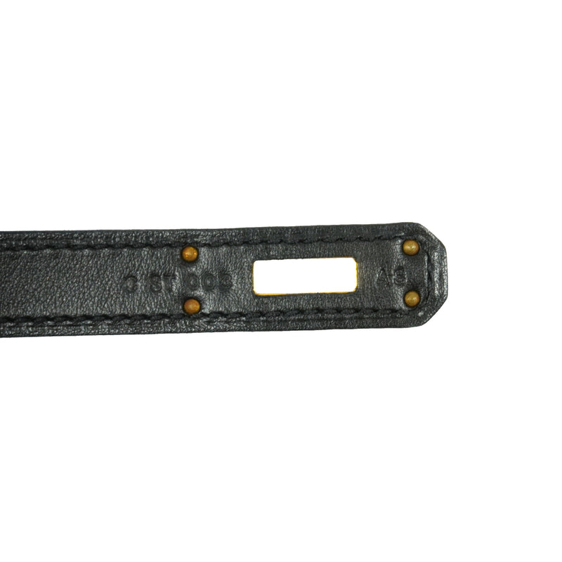 【6id5600-g】エルメス ハンドバッグ ケリーカット スイフト ブラック ゴールド金具 C刻印【中古】レディース
