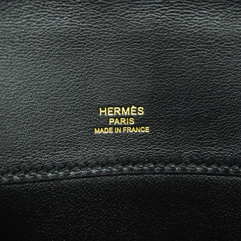 【6id5600-g】エルメス ハンドバッグ ケリーカット スイフト ブラック ゴールド金具 C刻印【中古】レディース
