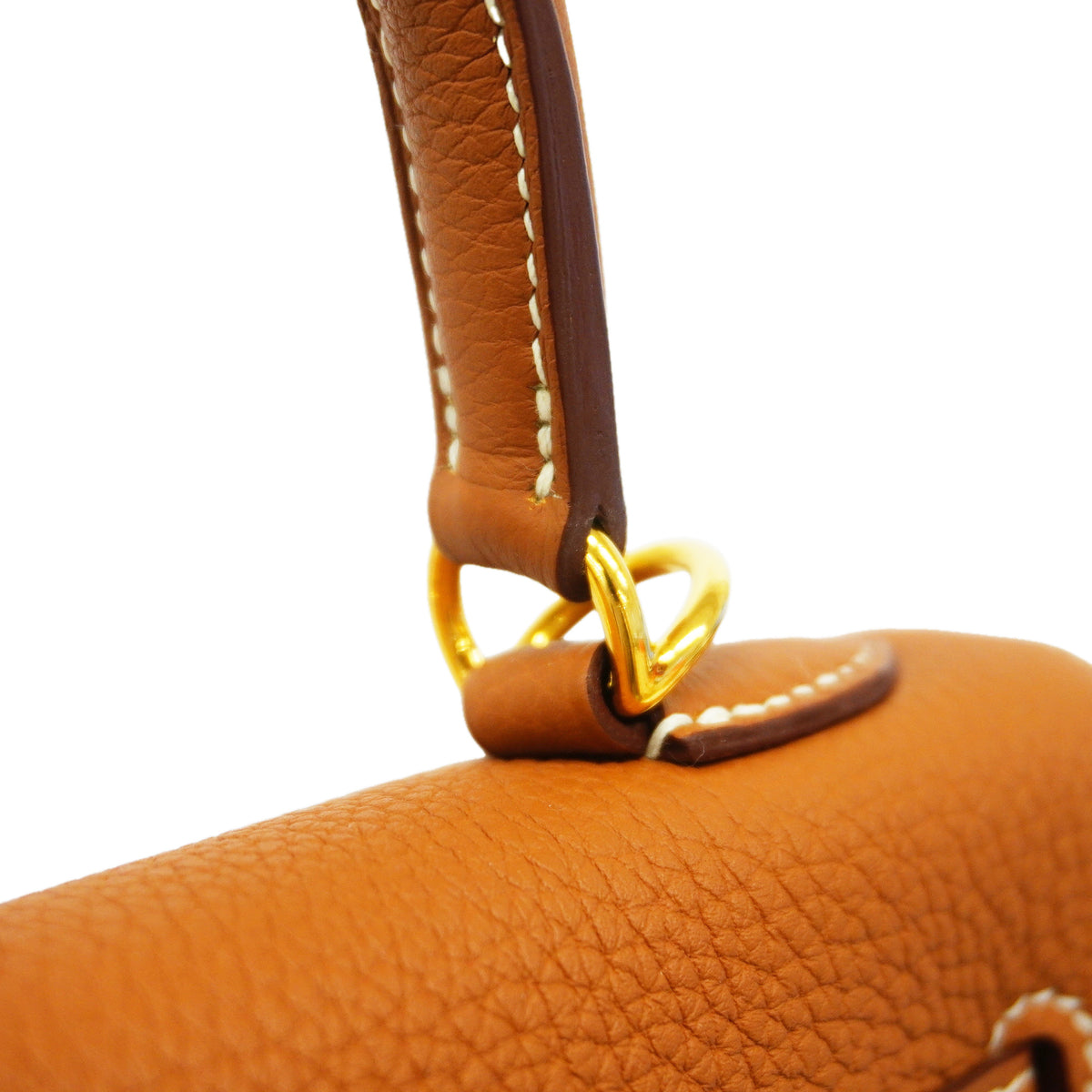【6id5601-g】エルメス ハンドバッグ ケリー25 トゴ ゴールド ゴールド金具 Y刻印 2wayバッグ【中古】レディース