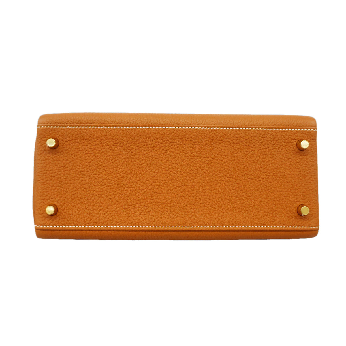 【6id5602-g】エルメス ハンドバッグ ケリー28 トゴ ゴールド ゴールド金具 G刻印 2wayバッグ【中古】レディース