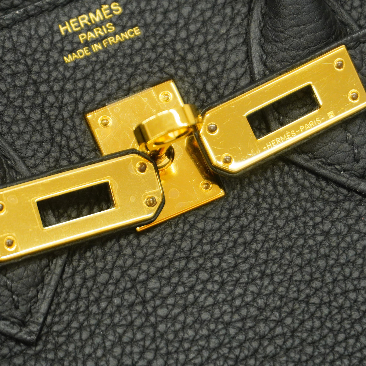 【6id5604-g】エルメス ハンドバッグ バーキン25 トゴ ブラック ゴールド金具 Z刻印【中古】レディース