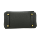 【6id5604-g】エルメス ハンドバッグ バーキン25 トゴ ブラック ゴールド金具 Z刻印【中古】レディース