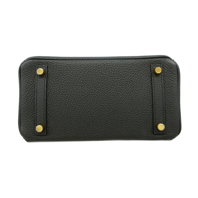 【6id5604-g】エルメス ハンドバッグ バーキン25 トゴ ブラック ゴールド金具 Z刻印【中古】レディース