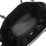 【6id5606】エルメス ハンドバッグ オータクロア32 ボックスカーフ ブラック ゴールド金具 □F刻印【中古】レディース