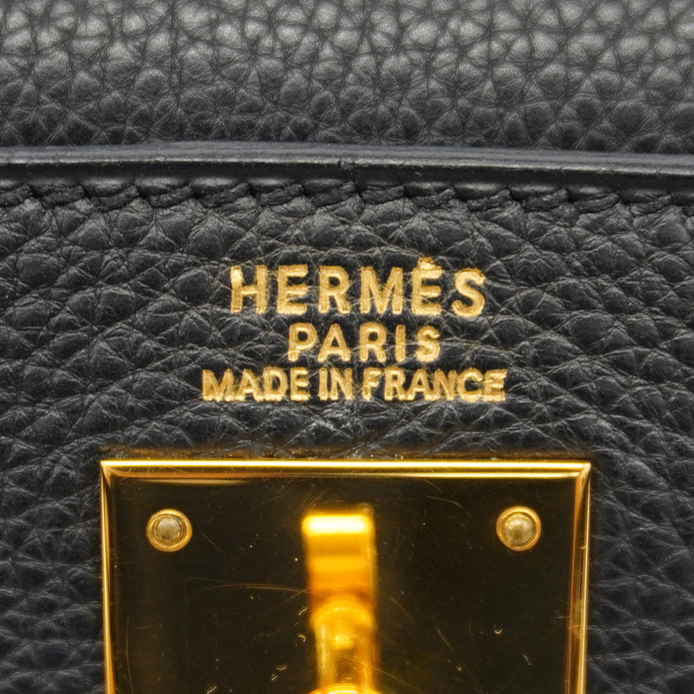 【6id5608】エルメス ハンドバッグ ケリー32 トゴ ブラック ゴールド金具 □D刻印 2wayバッグ【中古】レディース