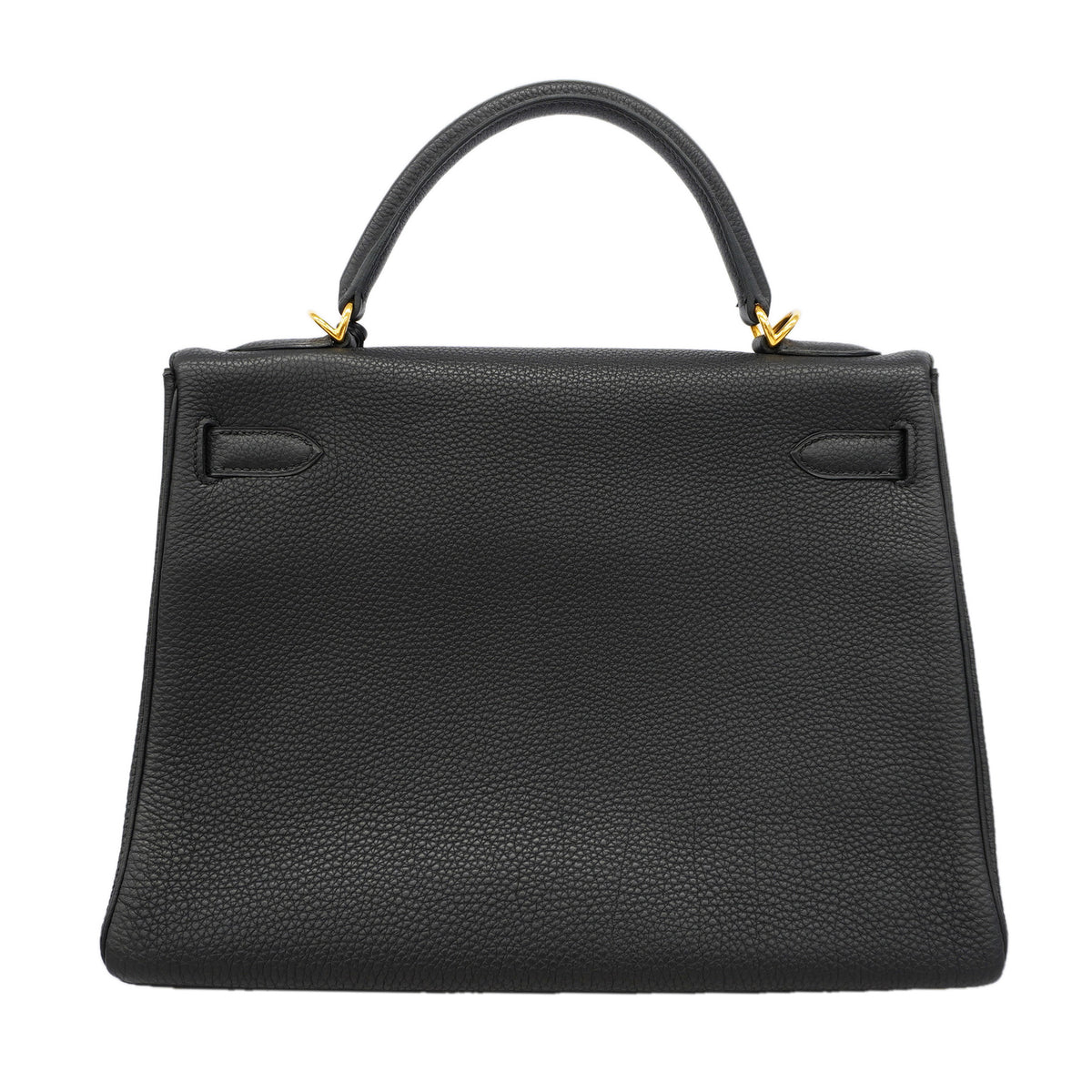 【6id5608】エルメス ハンドバッグ ケリー32 トゴ ブラック ゴールド金具 □D刻印 2wayバッグ【中古】レディース