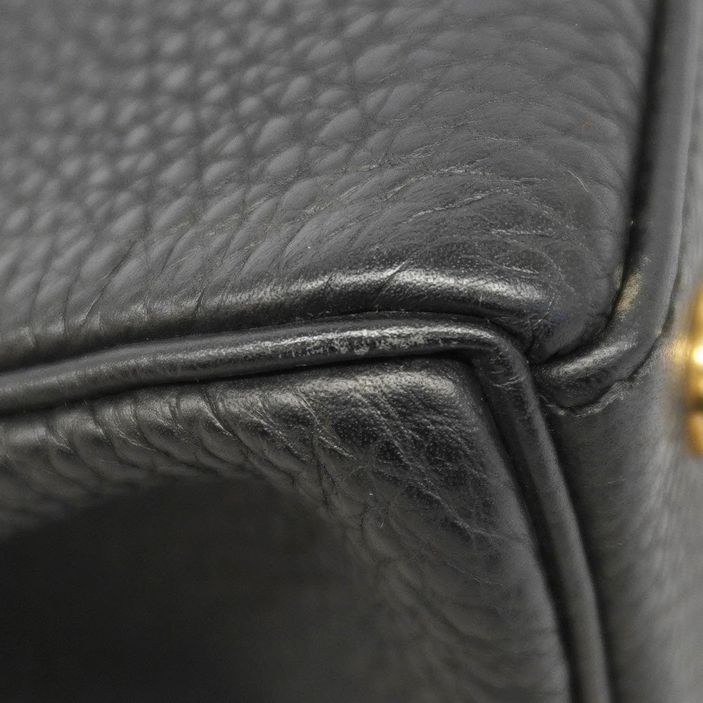 【6id5608】エルメス ハンドバッグ ケリー32 トゴ ブラック ゴールド金具 □D刻印 2wayバッグ【中古】レディース
